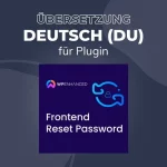 produkt uebersetzung deutsch du plugin fronten reset passwort